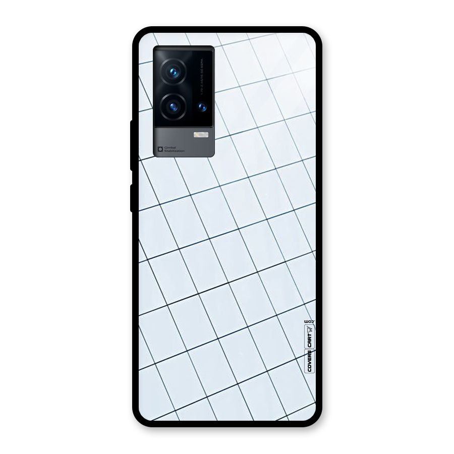 Glass Square Wall Glass Back Case for iQOO 9 5G
