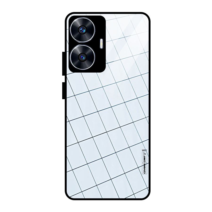 Glass Square Wall Glass Back Case for realme C55