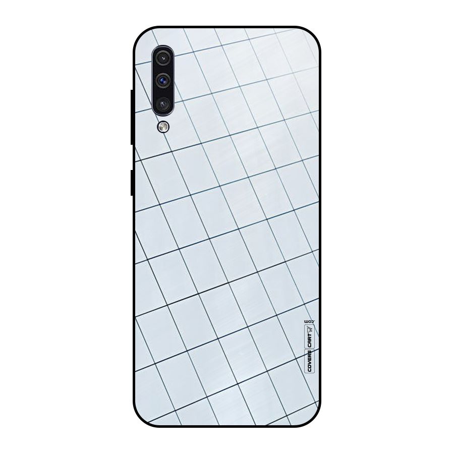 Glass Square Wall Metal Back Case for Galaxy A30s