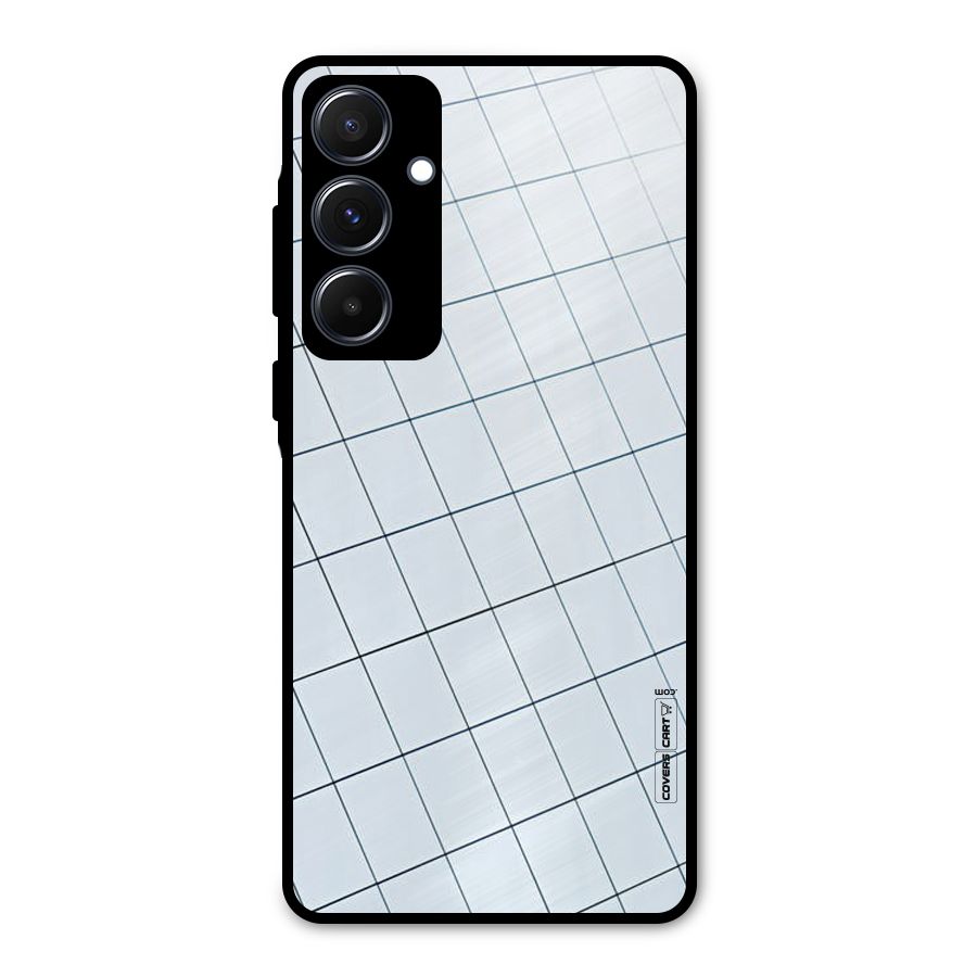Glass Square Wall Metal Back Case for Galaxy A55