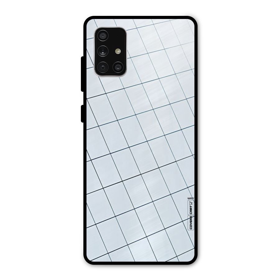 Glass Square Wall Metal Back Case for Galaxy A71