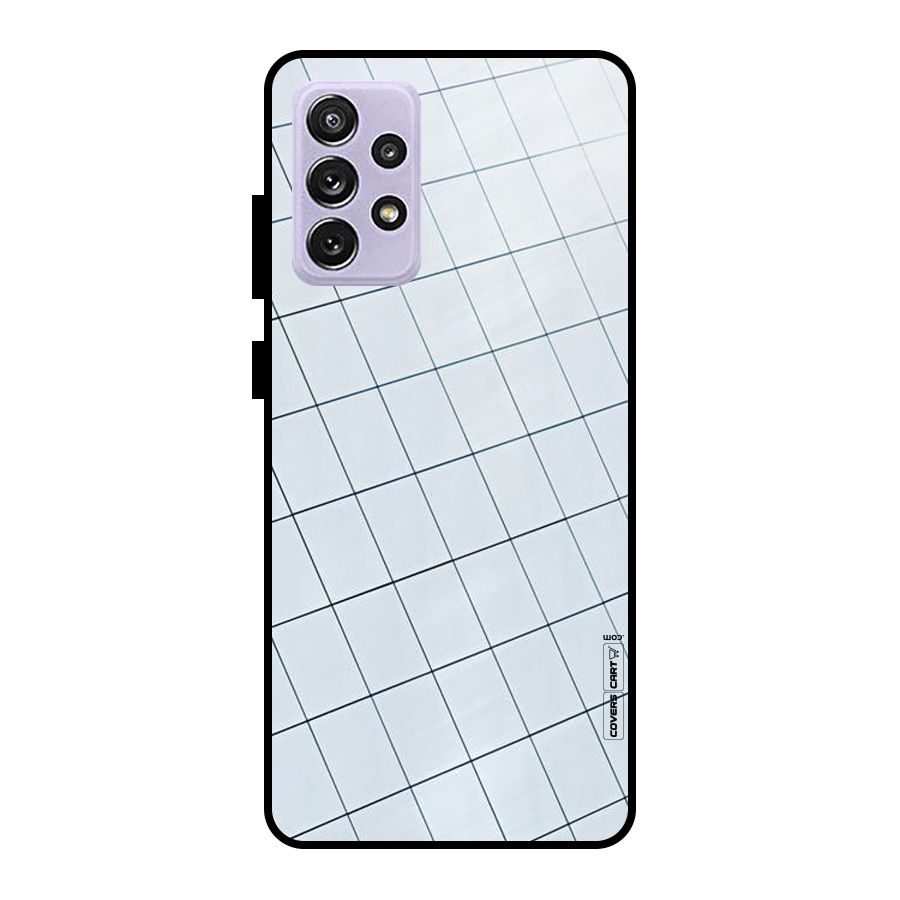 Glass Square Wall Metal Back Case for Galaxy A72