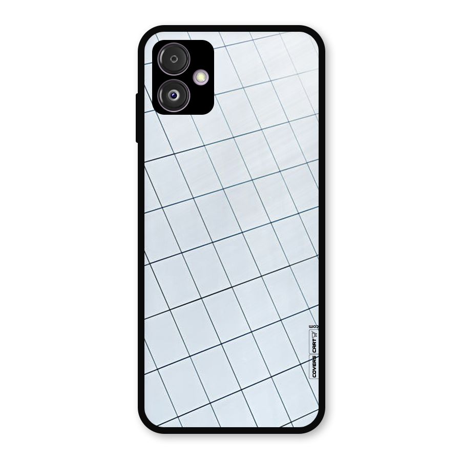 Glass Square Wall Metal Back Case for Galaxy F14