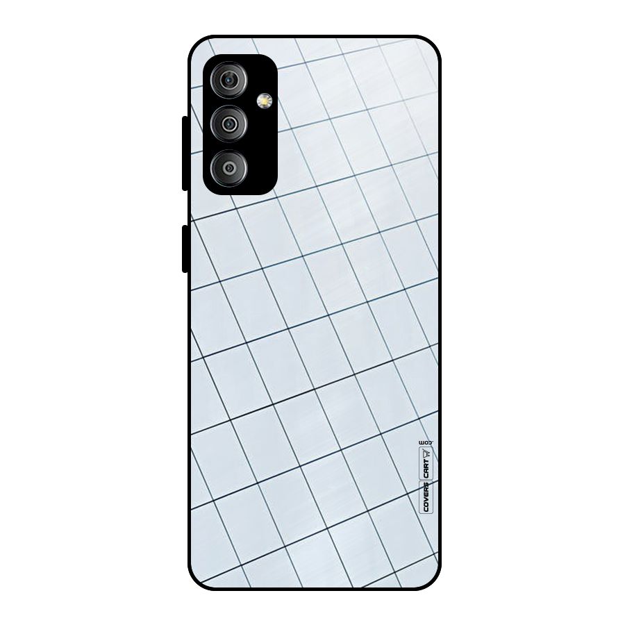 Glass Square Wall Metal Back Case for Galaxy F23