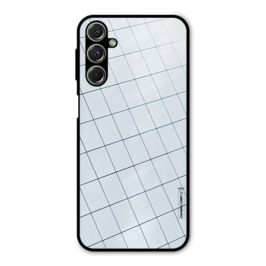Glass Square Wall Metal Back Case for Galaxy F34