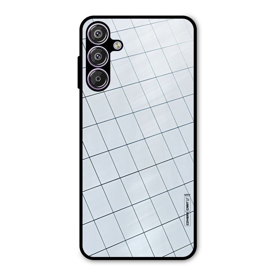 Glass Square Wall Metal Back Case for Galaxy M15