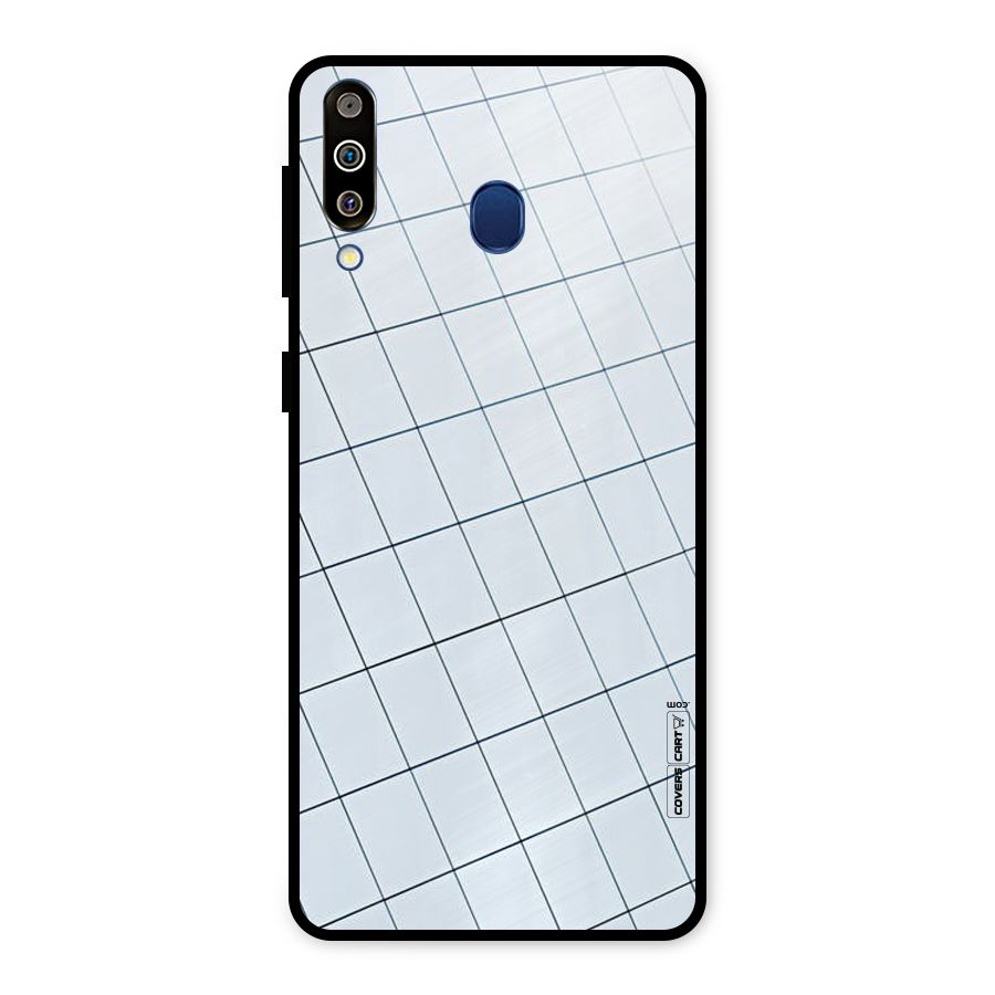 Glass Square Wall Metal Back Case for Galaxy M30
