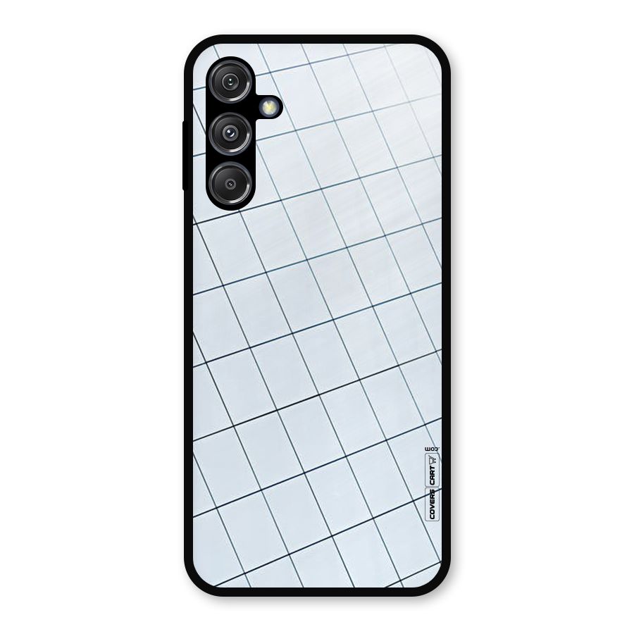 Glass Square Wall Metal Back Case for Galaxy M34 5G