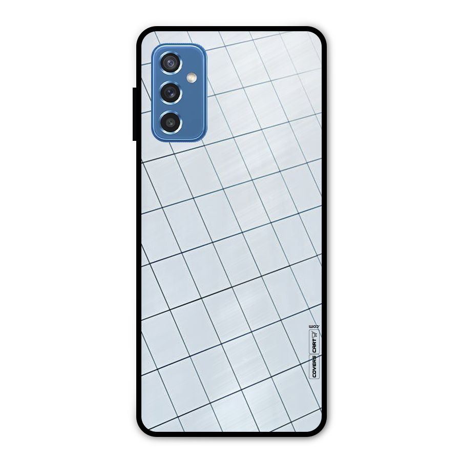 Glass Square Wall Metal Back Case for Galaxy M52 5G