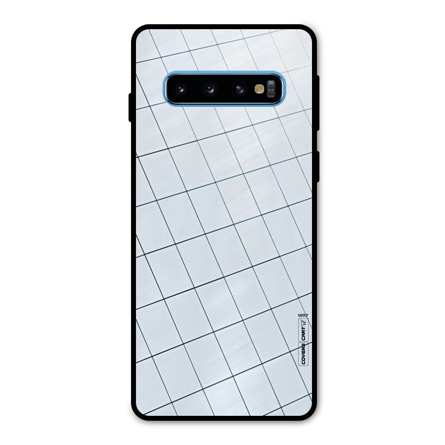 Glass Square Wall Metal Back Case for Galaxy S10