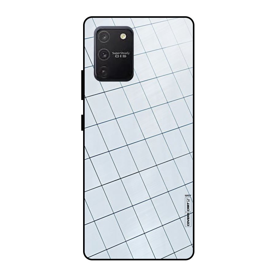 Glass Square Wall Metal Back Case for Galaxy S10 Lite