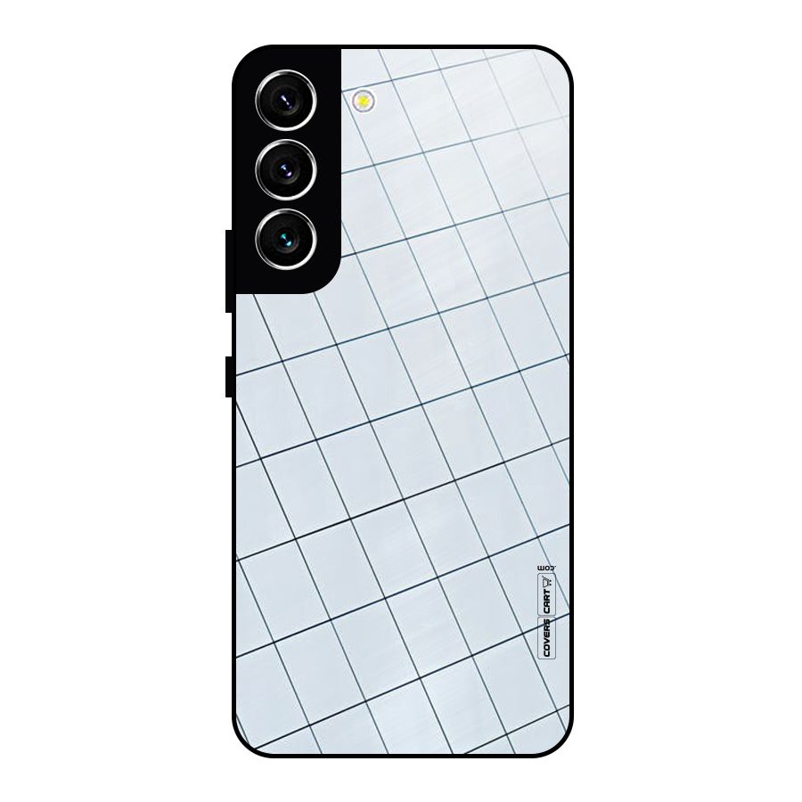 Glass Square Wall Metal Back Case for Galaxy S22 5G