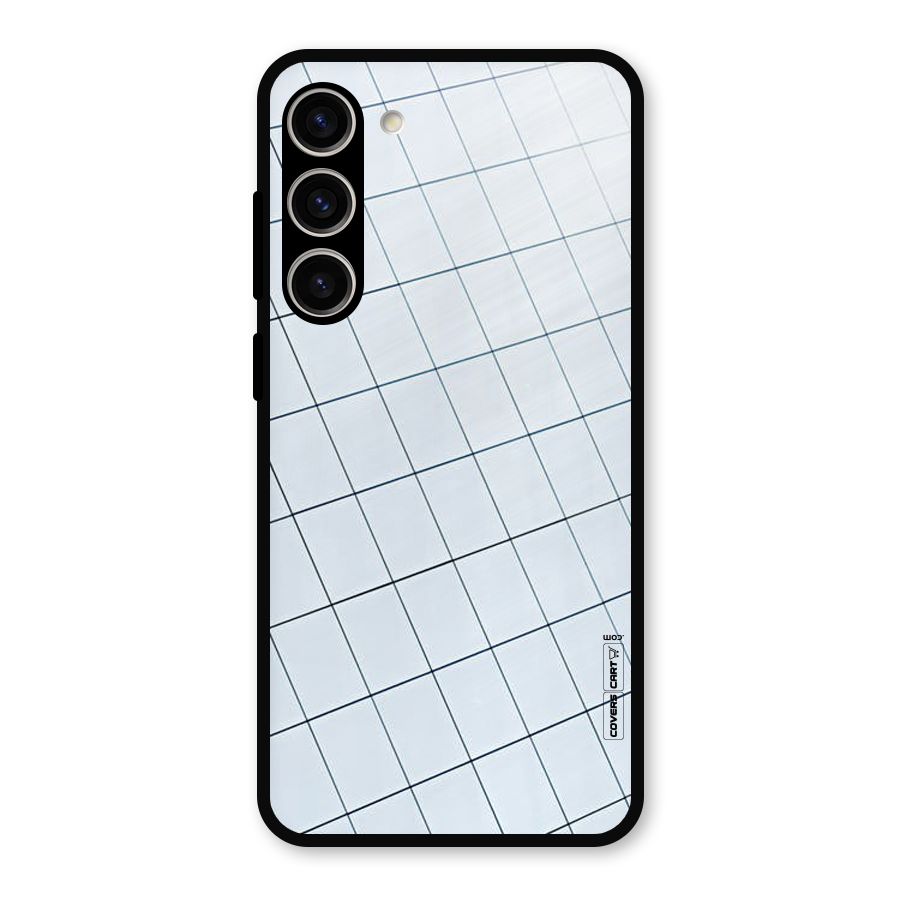 Glass Square Wall Metal Back Case for Galaxy S23 Plus