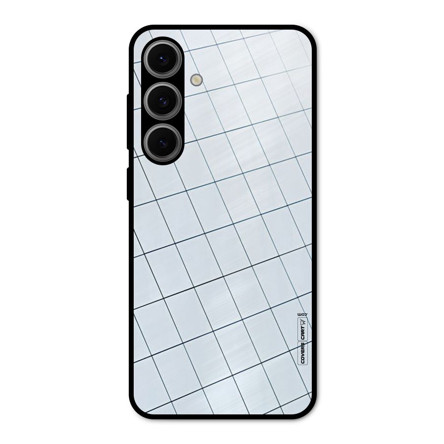 Glass Square Wall Metal Back Case for Galaxy S24 FE