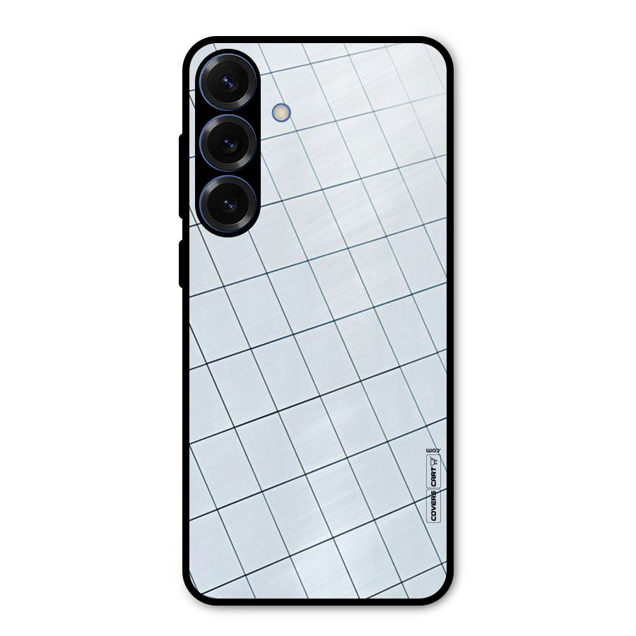 Glass Square Wall Metal Back Case for Galaxy S25 Plus