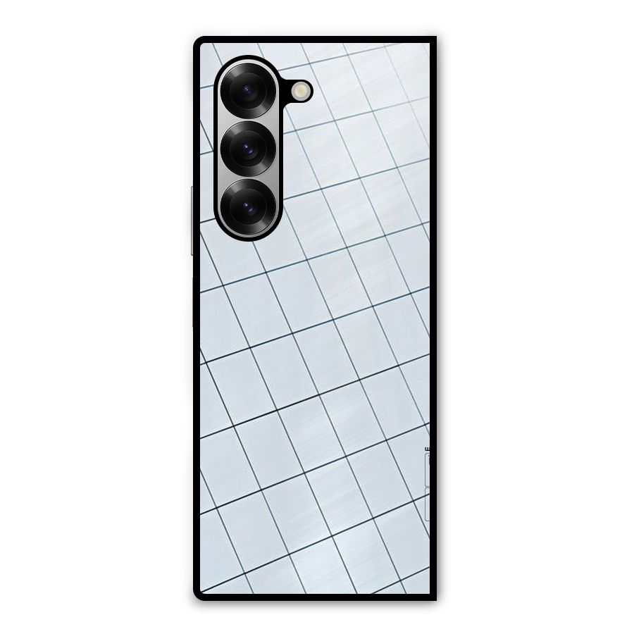Glass Square Wall Metal Back Case for Galaxy Z Fold6