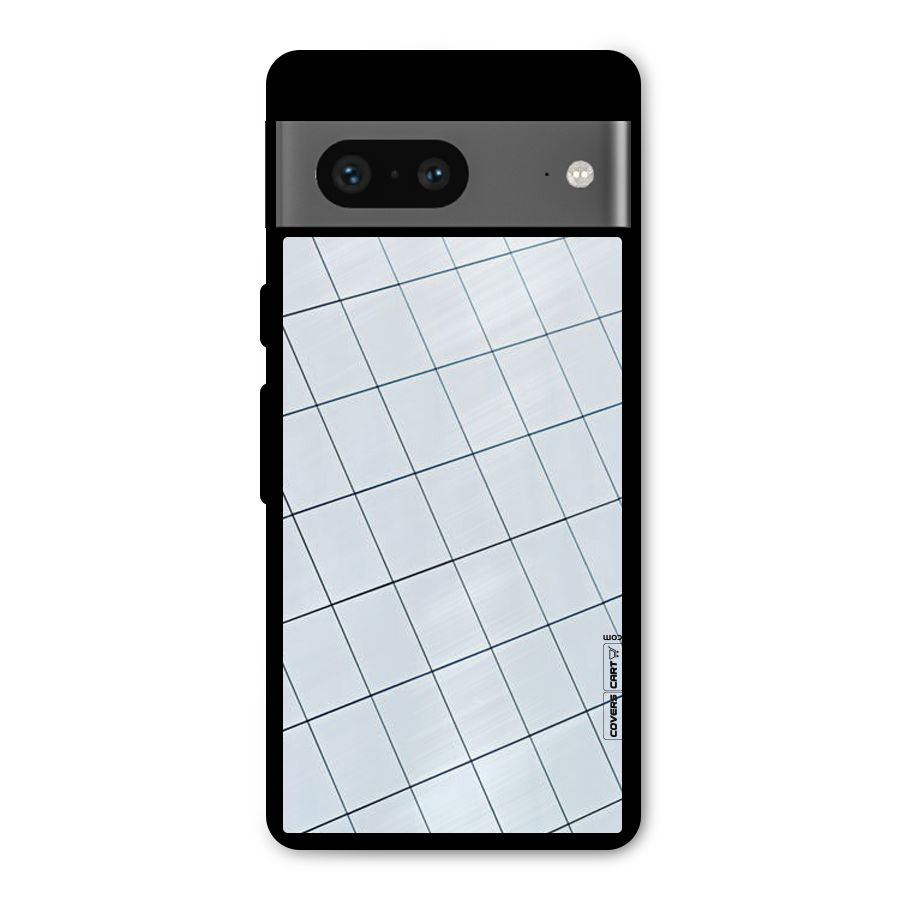 Glass Square Wall Metal Back Case for Google Pixel 7