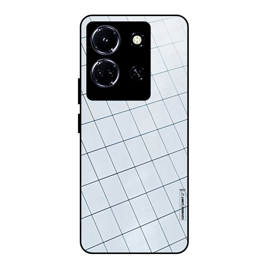 Glass Square Wall Metal Back Case for Infinix Note 30 5G