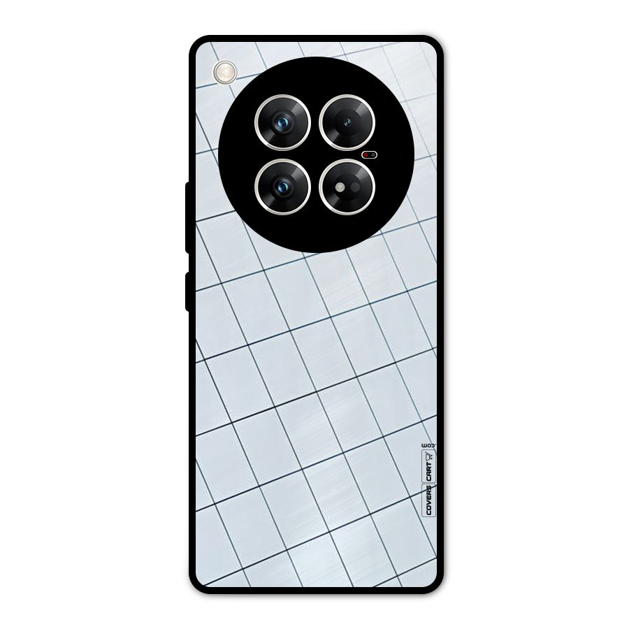 Glass Square Wall Metal Back Case for Infinix Zero 40 5G