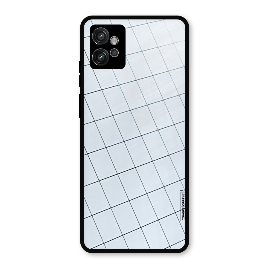 Glass Square Wall Metal Back Case for Moto G32