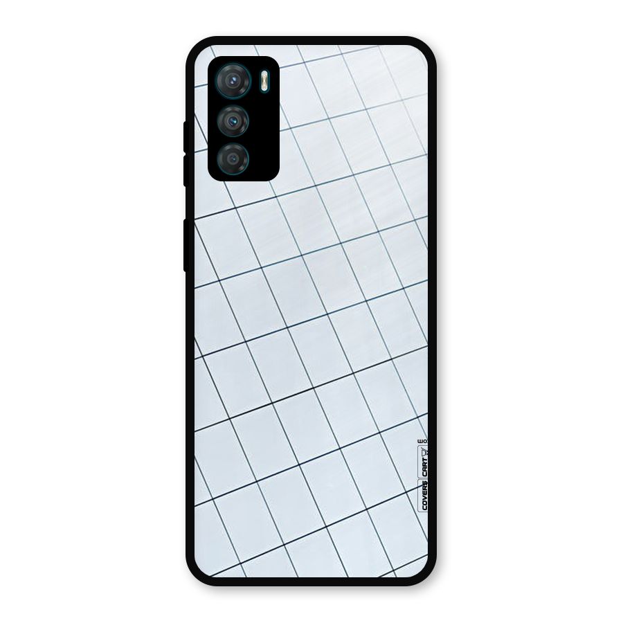 Glass Square Wall Metal Back Case for Moto G42