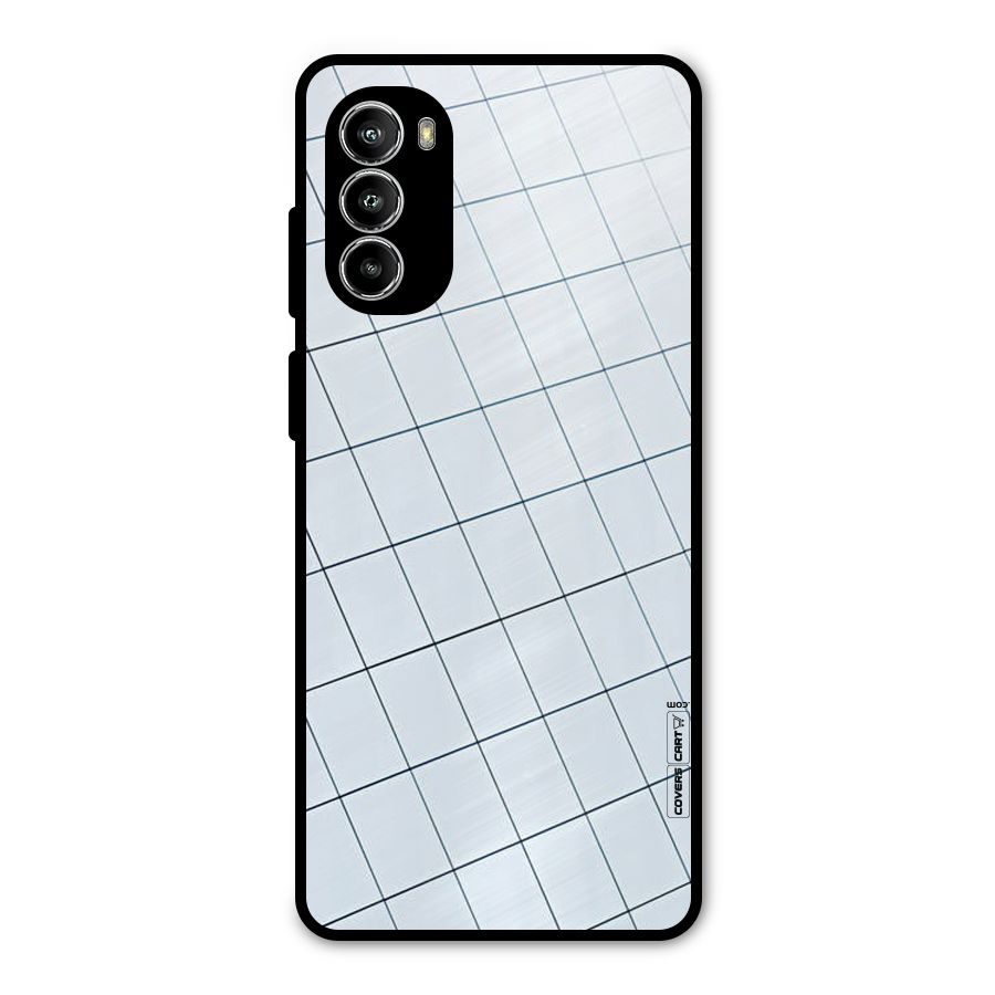 Glass Square Wall Metal Back Case for Moto G82