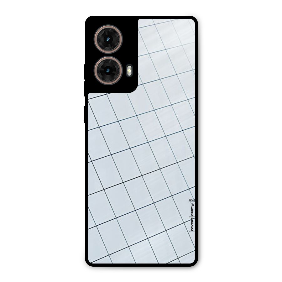 Glass Square Wall Metal Back Case for Moto G85