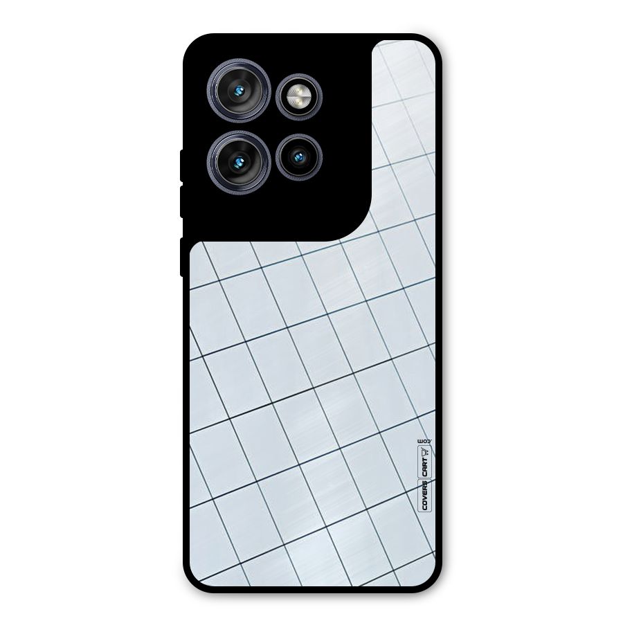 Glass Square Wall Metal Back Case for Motorola Edge 50 Neo