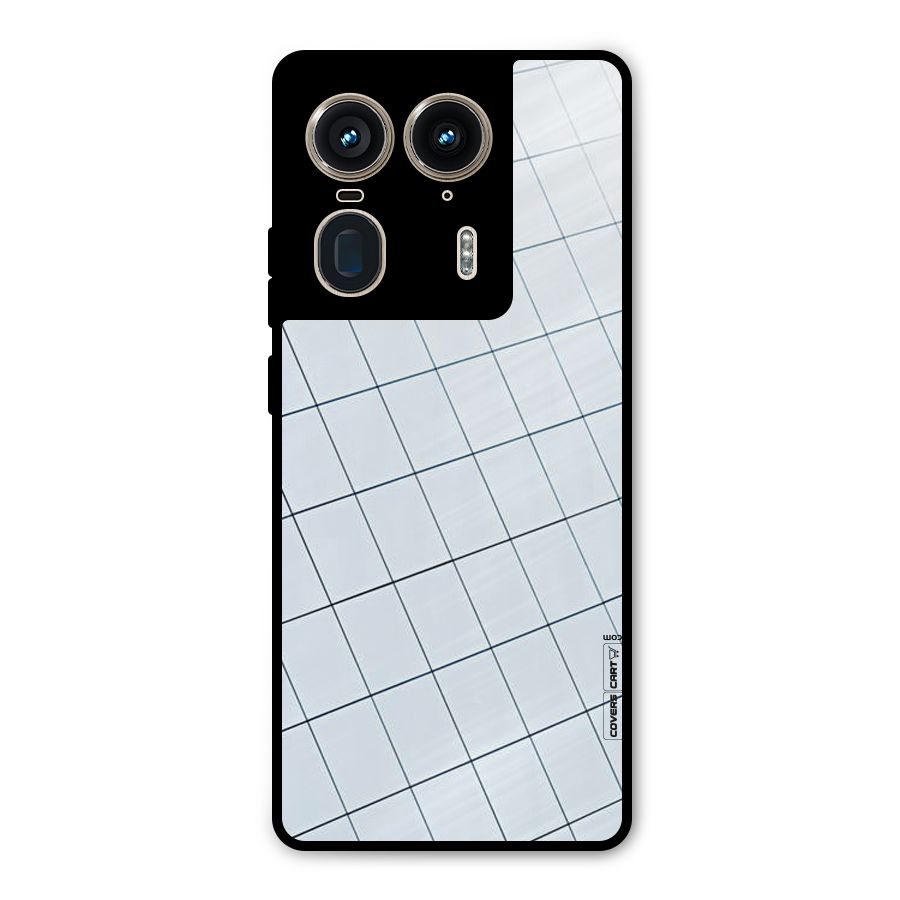 Glass Square Wall Metal Back Case for Motorola Edge 50 Ultra