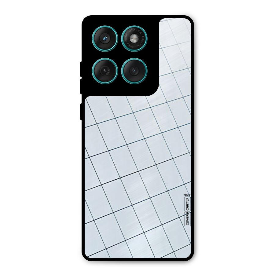 Glass Square Wall Metal Back Case for Motorola Edge 60 Fusion
