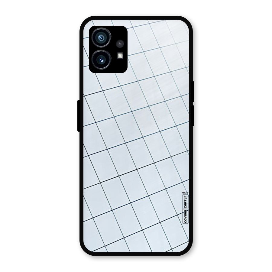 Glass Square Wall Metal Back Case for Nothing Phone 1