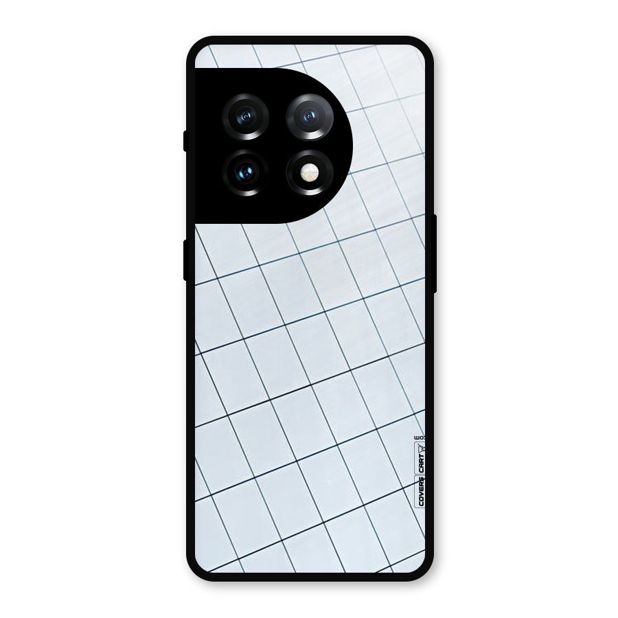 Glass Square Wall Metal Back Case for OnePlus 11