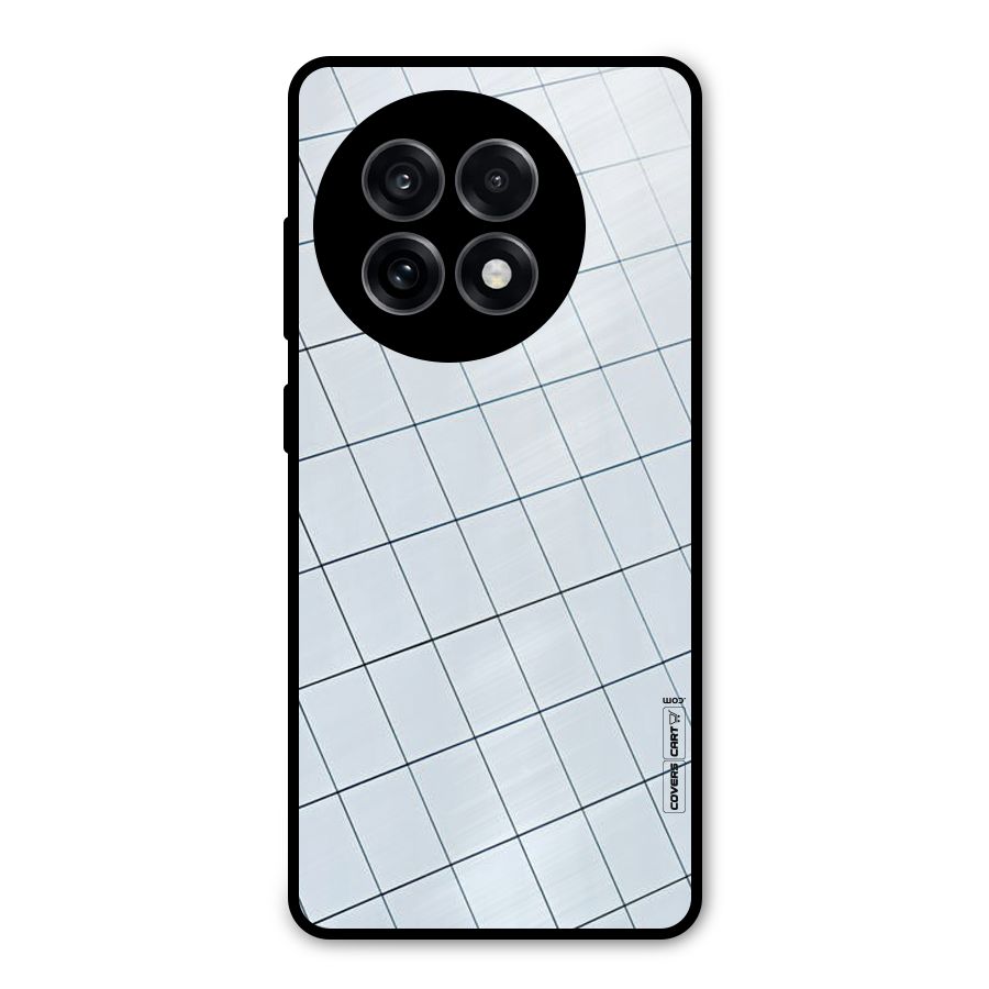 Glass Square Wall Metal Back Case for OnePlus 13R