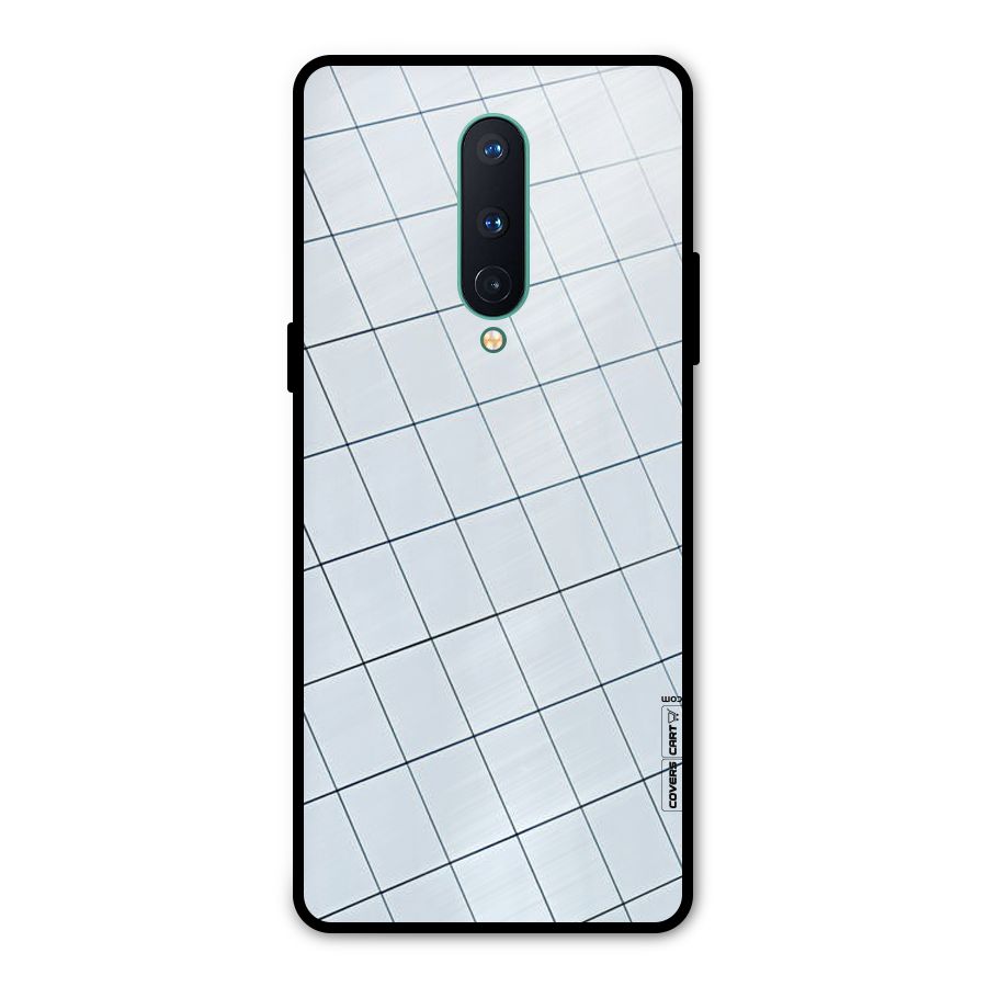 Glass Square Wall Metal Back Case for OnePlus 8
