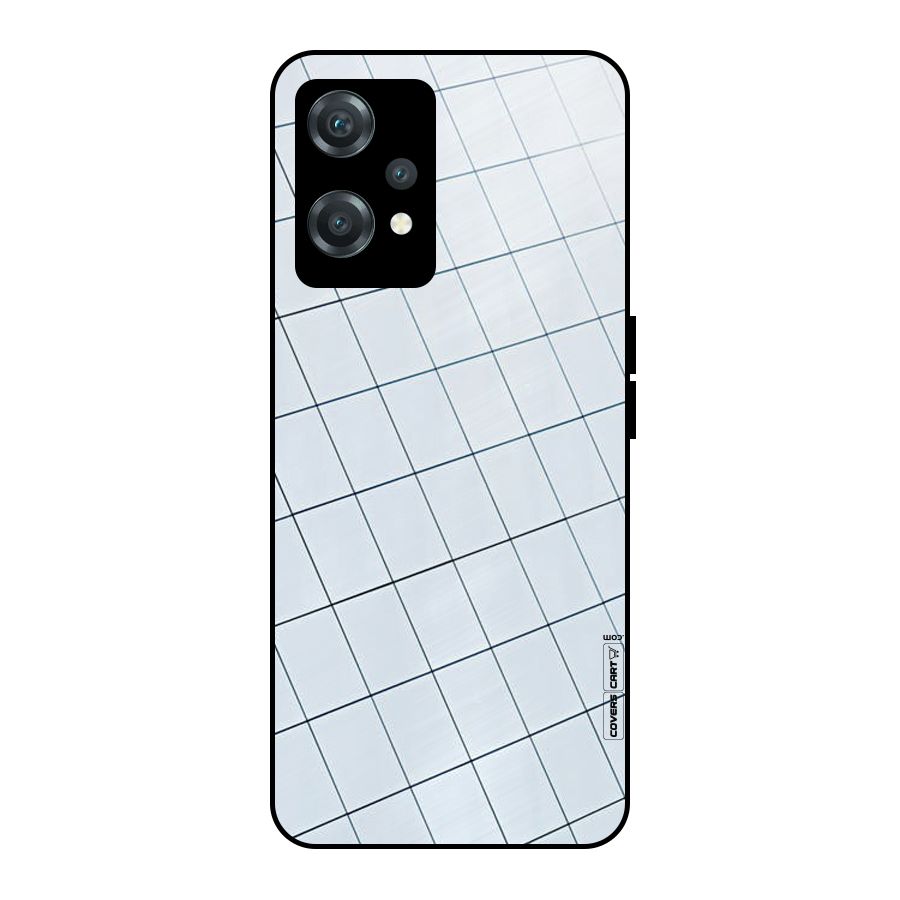 Glass Square Wall Metal Back Case for OnePlus Nord CE 2 Lite 5G