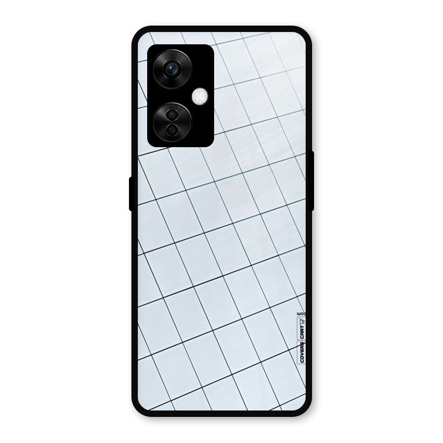 Glass Square Wall Metal Back Case for OnePlus Nord CE 3 Lite