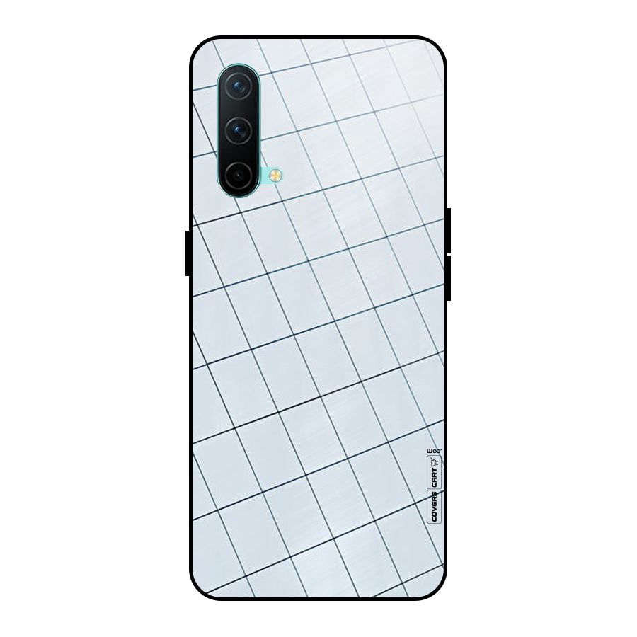 Glass Square Wall Metal Back Case for OnePlus Nord CE 5G