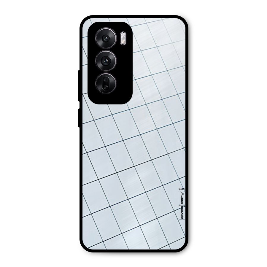 Glass Square Wall Metal Back Case for Oppo Reno12