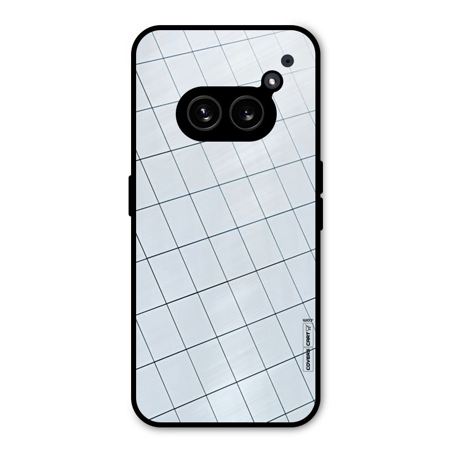 Glass Square Wall Metal Back Case for Nothing Phone 2a