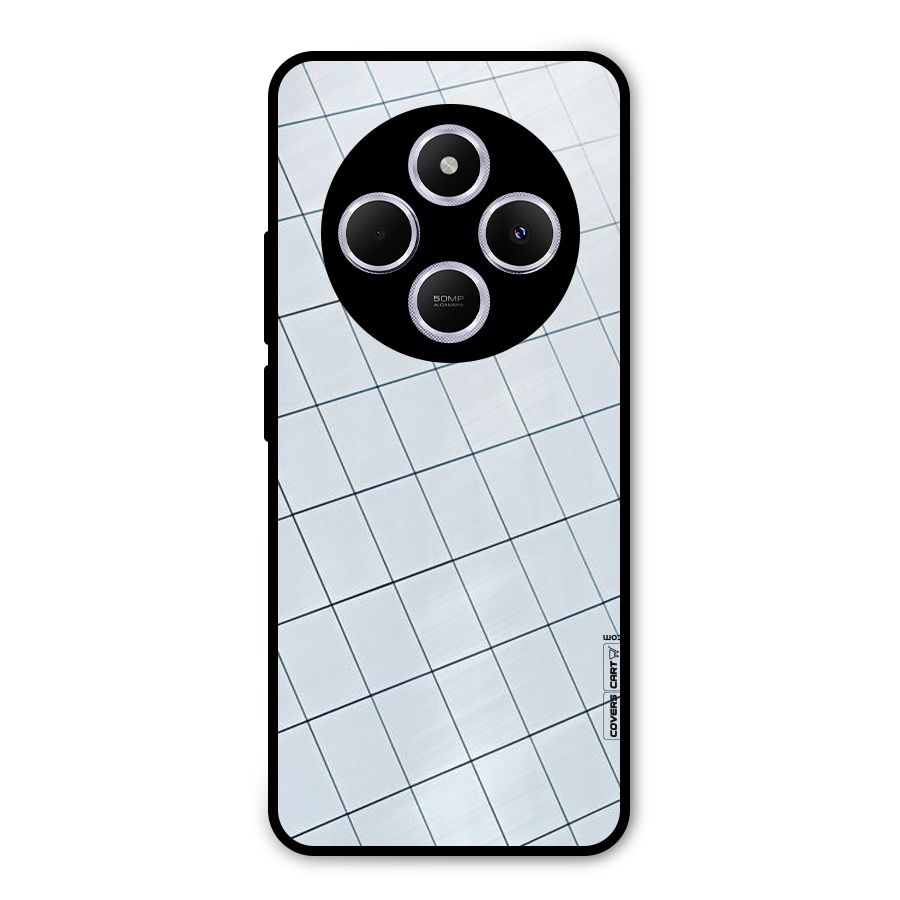Glass Square Wall Metal Back Case for Poco C75 5G