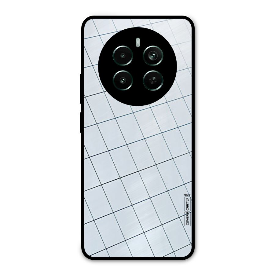 Glass Square Wall Metal Back Case for Realme 12 Pro Plus
