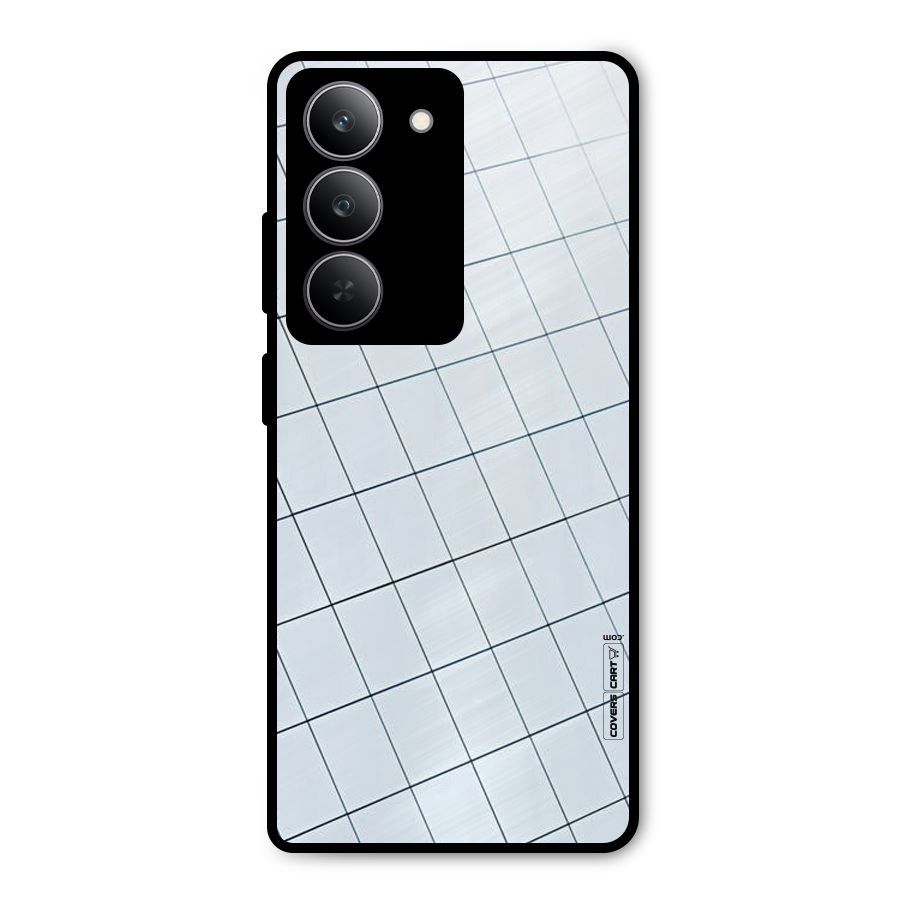 Glass Square Wall Metal Back Case for Realme 14x