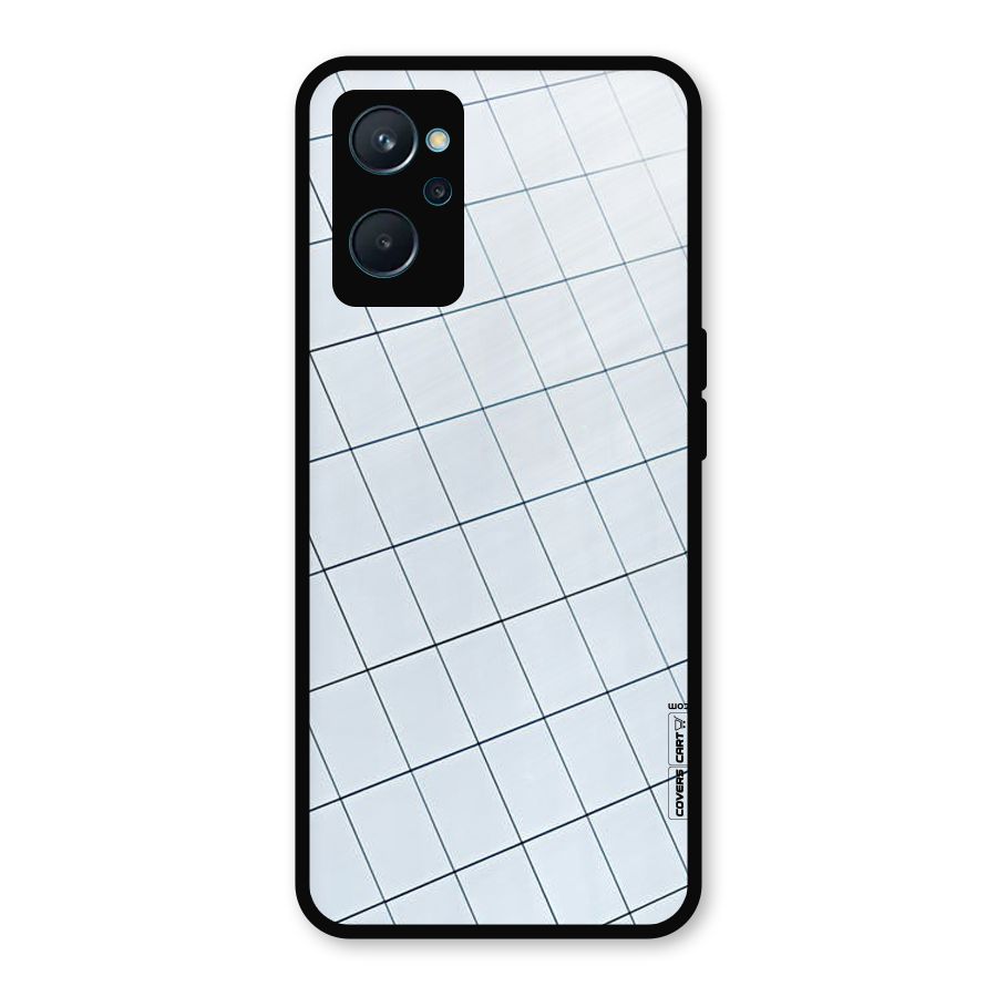 Glass Square Wall Metal Back Case for Realme 9i