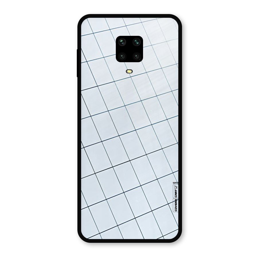 Glass Square Wall Metal Back Case for Redmi Note 10 Lite