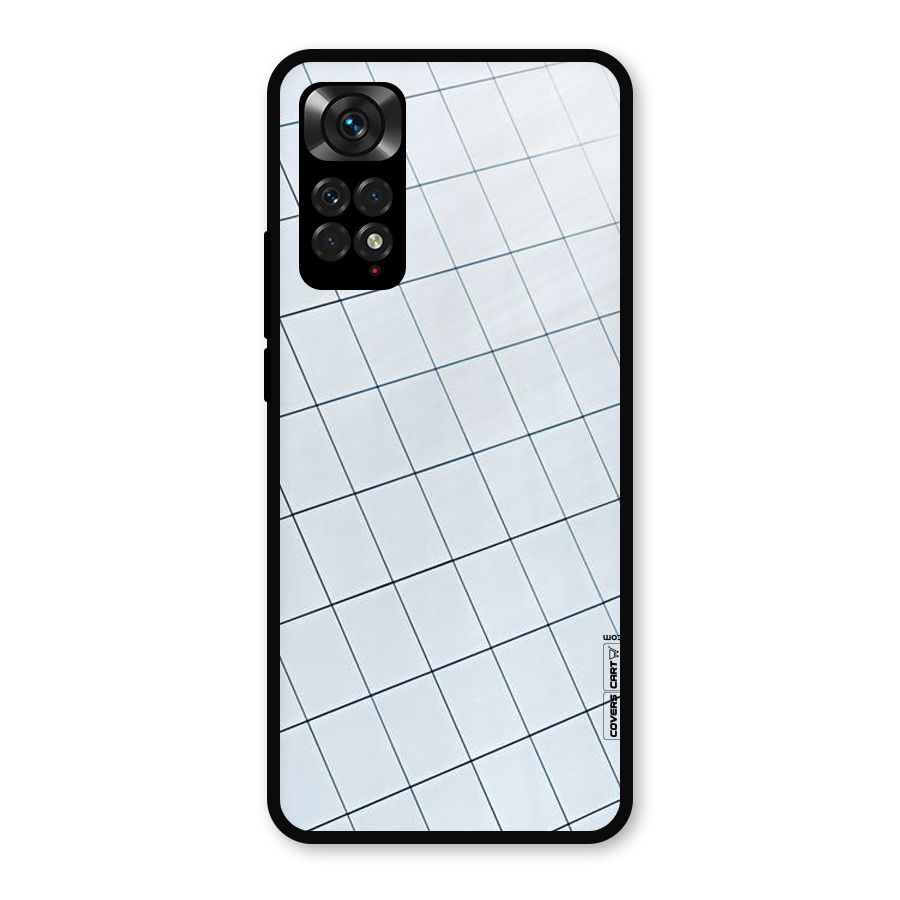Glass Square Wall Metal Back Case for Redmi Note 11s