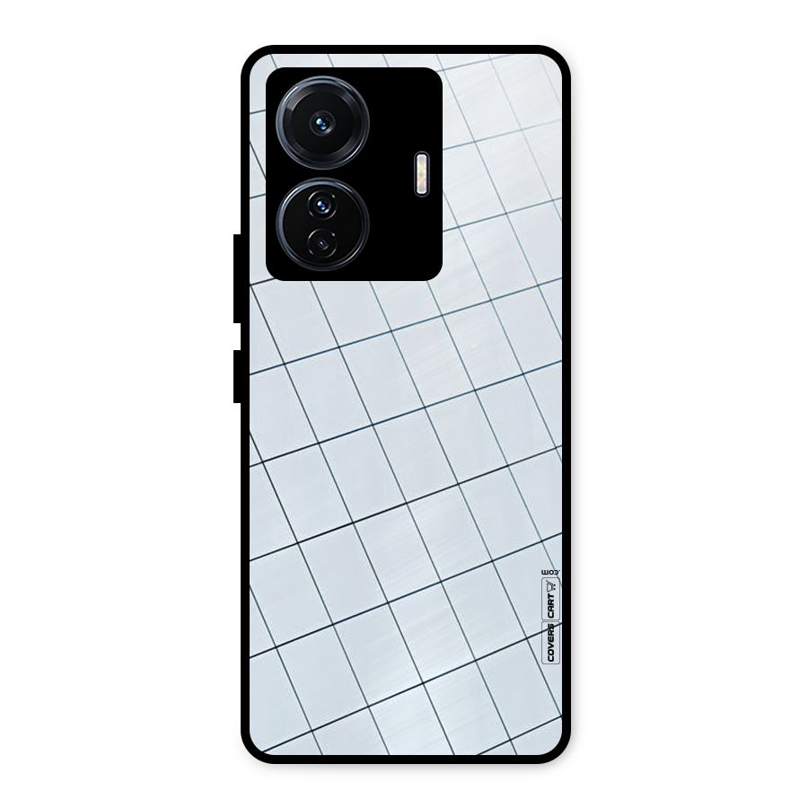 Glass Square Wall Metal Back Case for Vivo T1 Pro