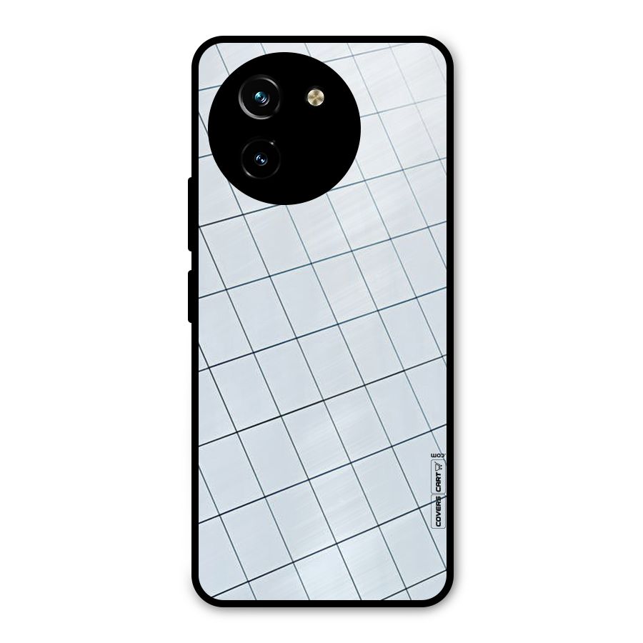 Glass Square Wall Metal Back Case for Vivo T3x