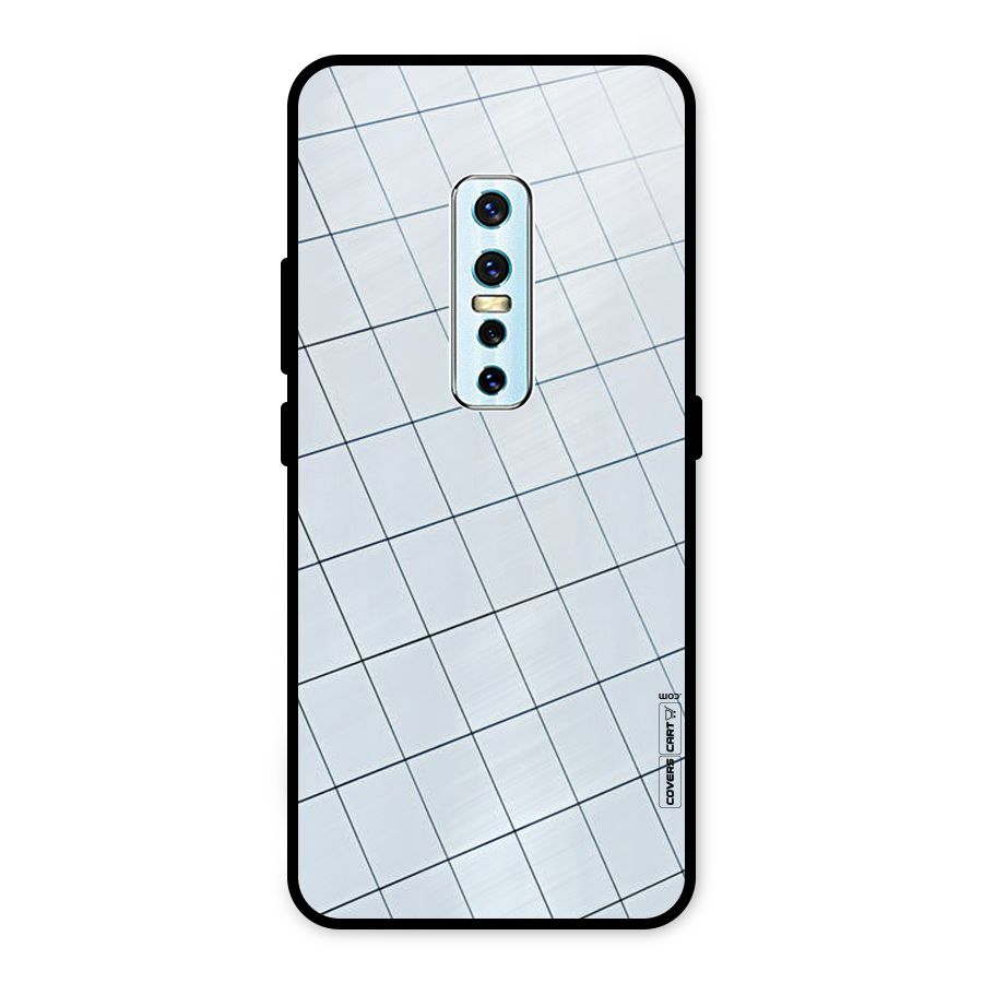 Glass Square Wall Metal Back Case for Vivo V17 Pro