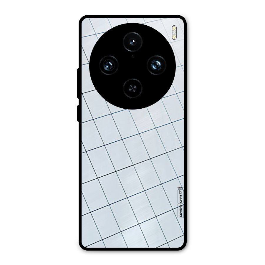 Glass Square Wall Metal Back Case for Vivo X100 Pro