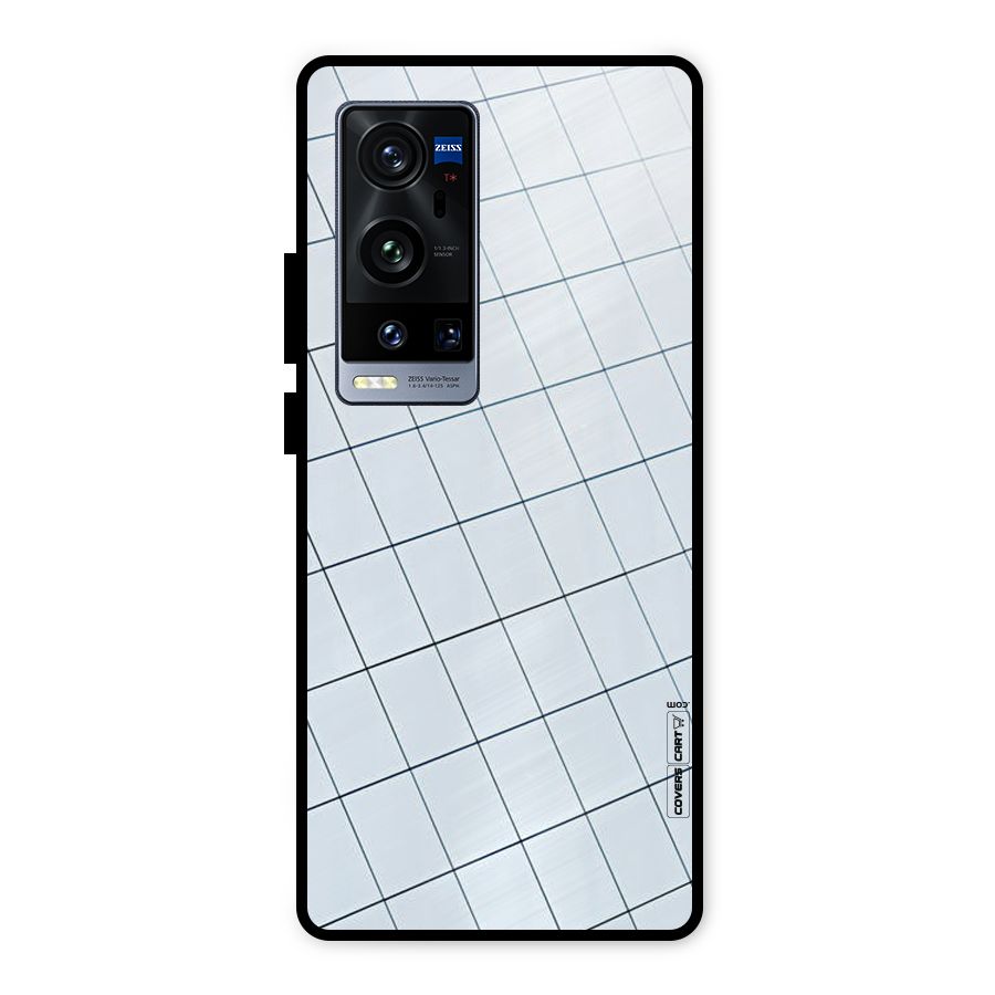 Glass Square Wall Metal Back Case for Vivo X60 Pro Plus
